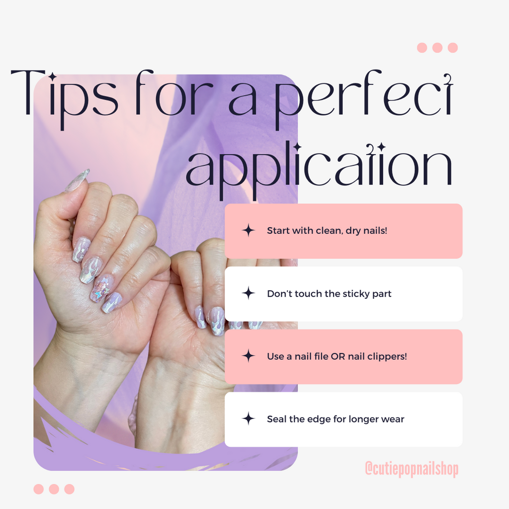 Tips to using Cutie Pop nail polish strips (Part 1)