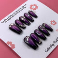 Golden Lady press-on nails by CutiePop Nail Shop featuring medium-length coffin-shaped nails in elegant nude and gold tones. Accented with fine glitter, metallic details, and a glossy finish, this set exudes a luxurious, feminine aesthetic perfect for special occasions or a glam everyday look. Includes 10 reusable handmade nails, jelly adhesive tabs, a mini nail file, and a cuticle stick for easy application.