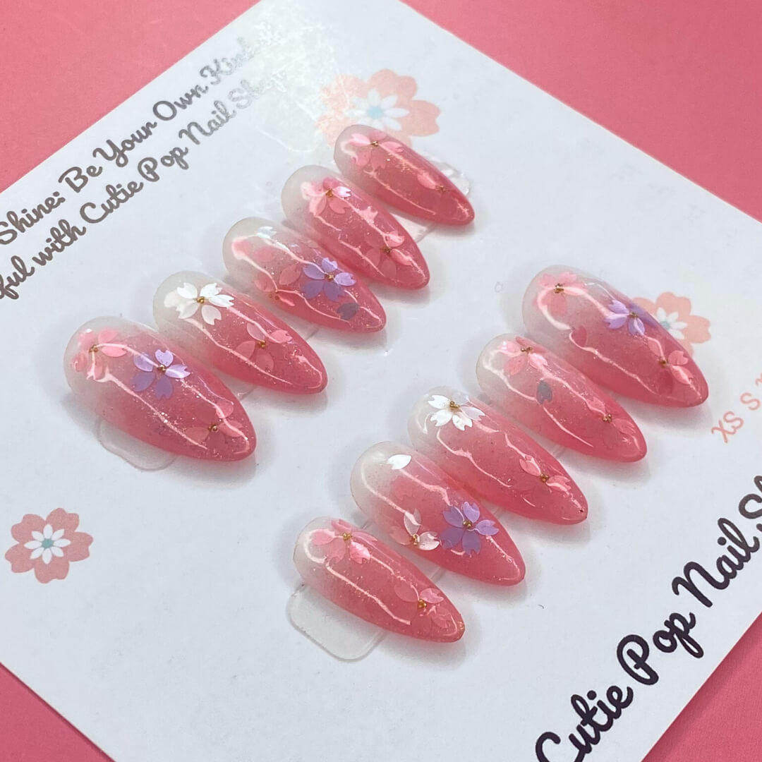 Sakura Blush Press On Nails