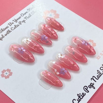 Sakura Blush Press On Nails
