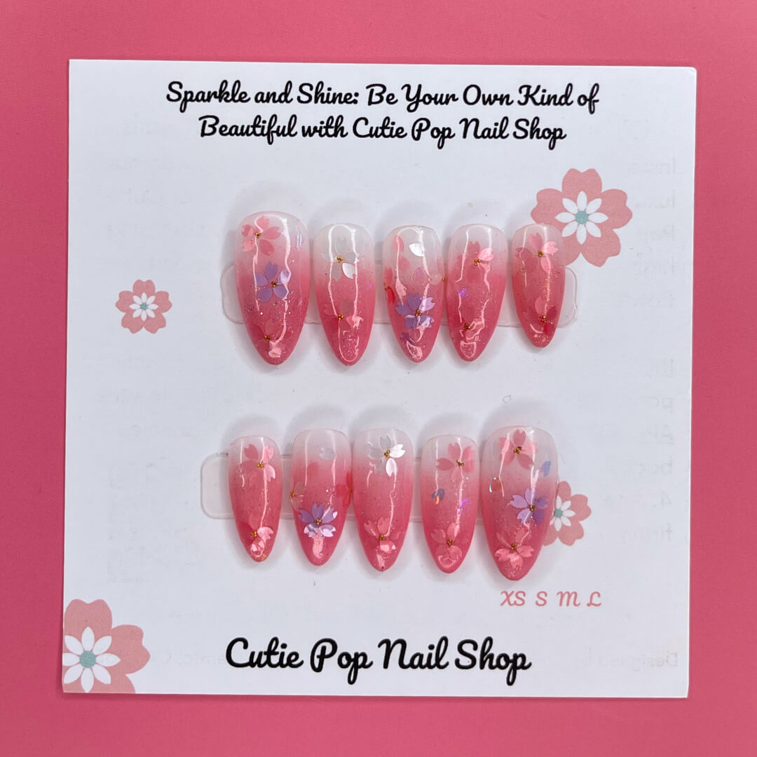 Sakura Blush Press On Nails