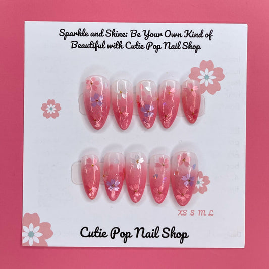 Sakura Blush Press On Nails