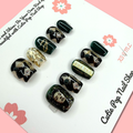 K-pop bias press-on nails handmade for ARMY fans