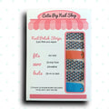 Peacock Feather Inspired Design Nail Polish Wraps - Cutie Pop Nail Shop
