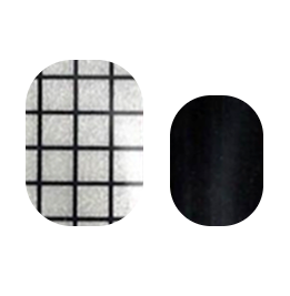 Black and White Frame Patterns Nail Polish Wraps - Cutie Pop Nail Shop