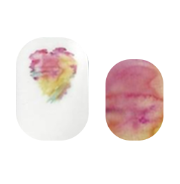 Water Color Love Nail Wraps | Best Nail Wraps | Cutie Pop Nail Shop