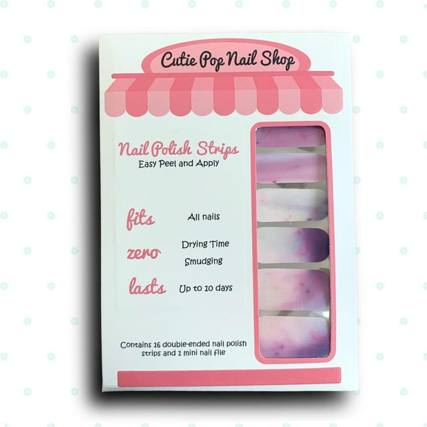 Soft Gradient Lilac Nail Polish Wraps - Cutie Pop Nail Shop