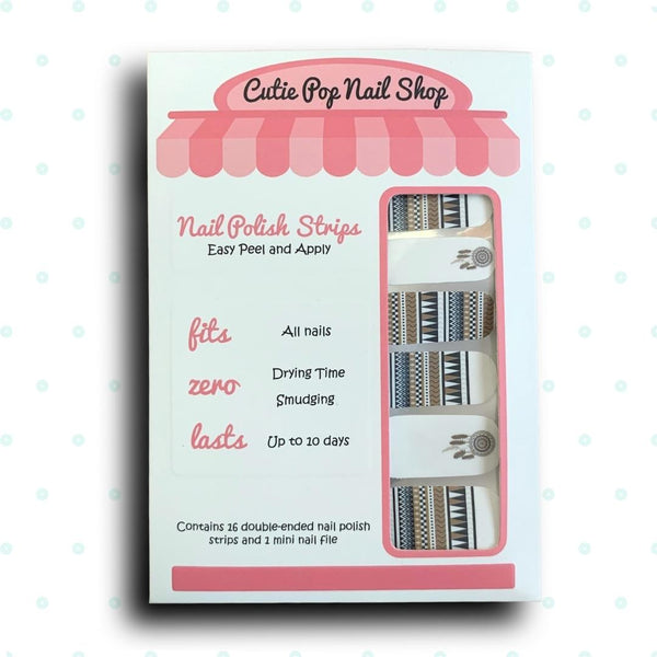 Dream Catcher Inspired Design Nail Polish Wraps - Cutie Pop Nail Shop
