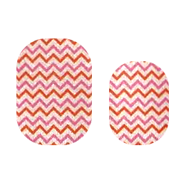 Red and Pink Chevron