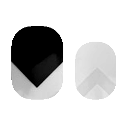 Black and White Abstract Design Nail Wraps | Cutie Pop Nail Shop
