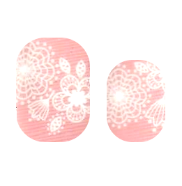 Pink and White Flowers Design - Nail Wraps | Cutie Pop Nail Shop