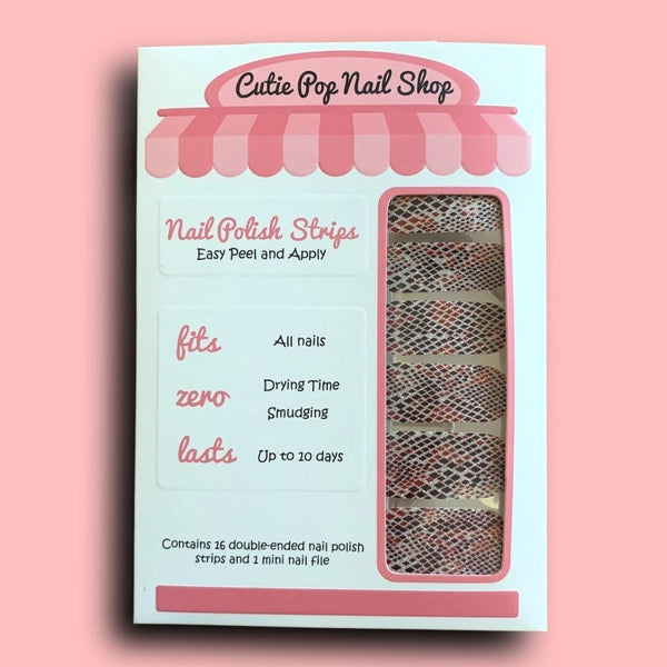 Magenta Hologram Pattern Nail Polish Wraps - Cutie Pop Nail Shop