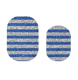 Blue Stripes (Glitter)