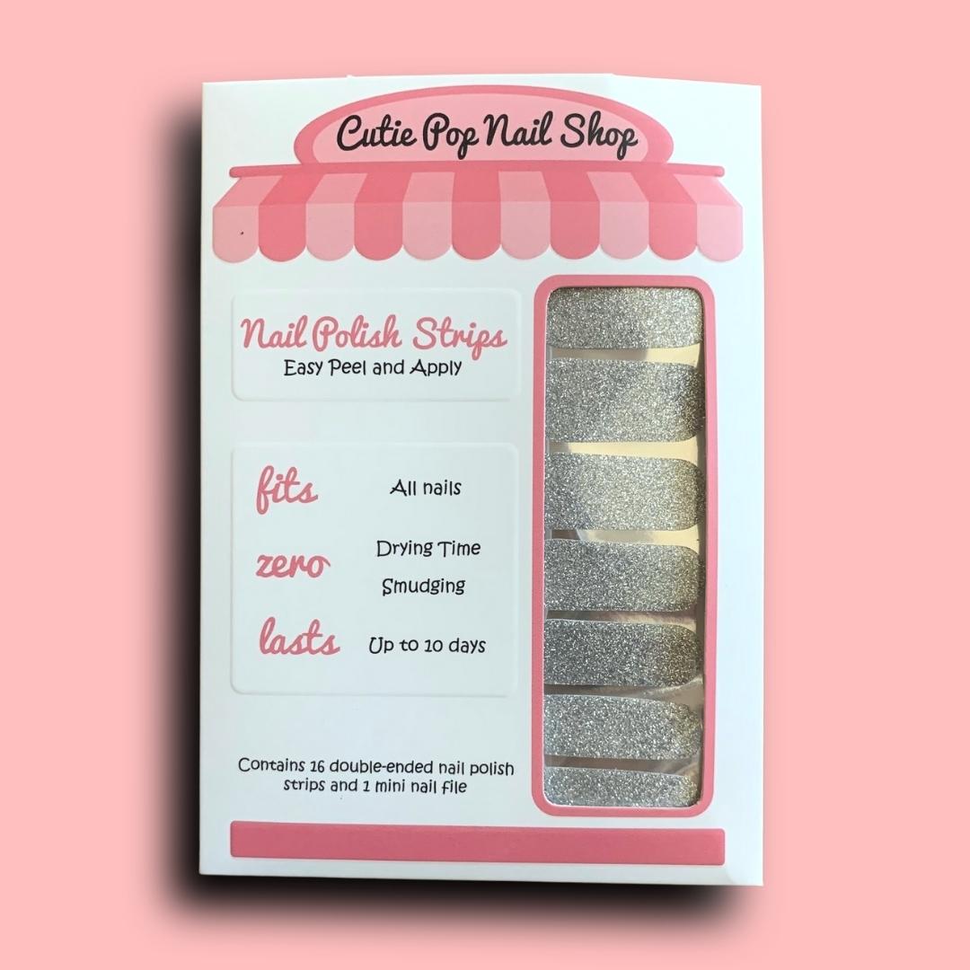 Diamond Glitter Nail Polish Wraps - Cutie Pop Nail Shop