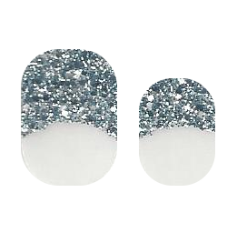 French Tips - Silver Glitter