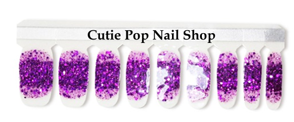 Purple sprinkles Nail Wraps | Cutie Pop Nail Shop