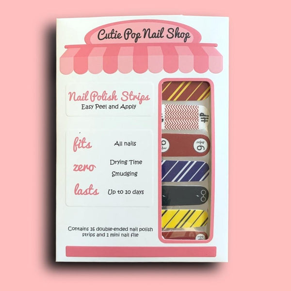 Harry Potter House and Theme Inspired Design Nail Polish Wraps - Cutie Pop Nail Shop