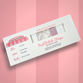 Pink glitter strips nail polish strips with rose gold