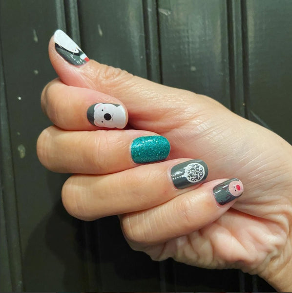 Penguin and Polar Bear (Glitter)