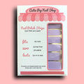 Periwinkle Nail Polish Wraps - Cutie Pop Nail Shop