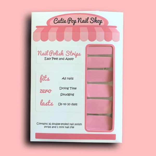 Pink Lemonade Nail Polish Wraps - Cutie Pop Nail Shop
