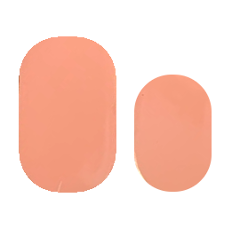 Warm peach color nail strip
