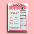Transparent Crisscross Design Nail Polish Wraps - Cutie Pop Nail Shop