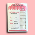 White Polka Dots Nail Polish Wraps - Cutie Pop Nail Shop
