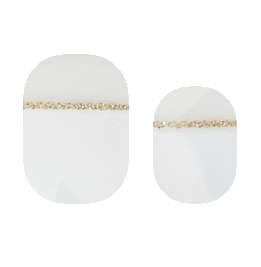 Straight Tip - White and Gold