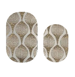 metallic gold foil deco nail strip
